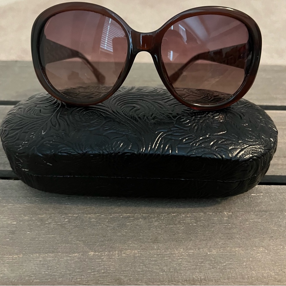 LIKE NEW Michael Kors Brown Sunglasses with case